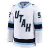 Miesten Pelipaita Utah Hockey Club Fanatics Premium Logan Cooley Vieras Valkoinen